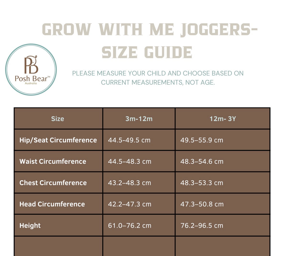 Handmade Organic Grow With Me Joggers- Mammoth