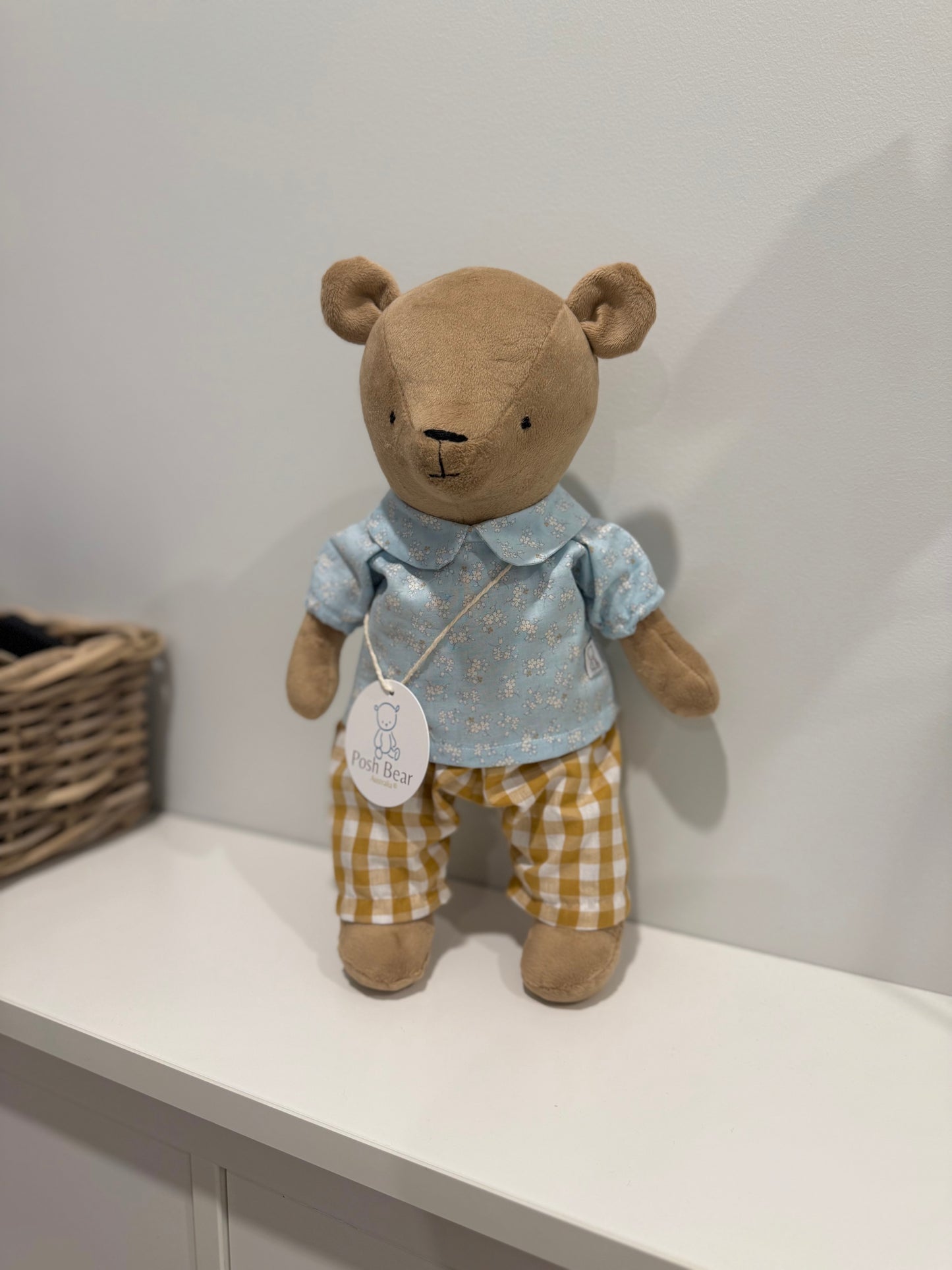 Handmade Teddy Bear with removable outfits / handmade in Australia