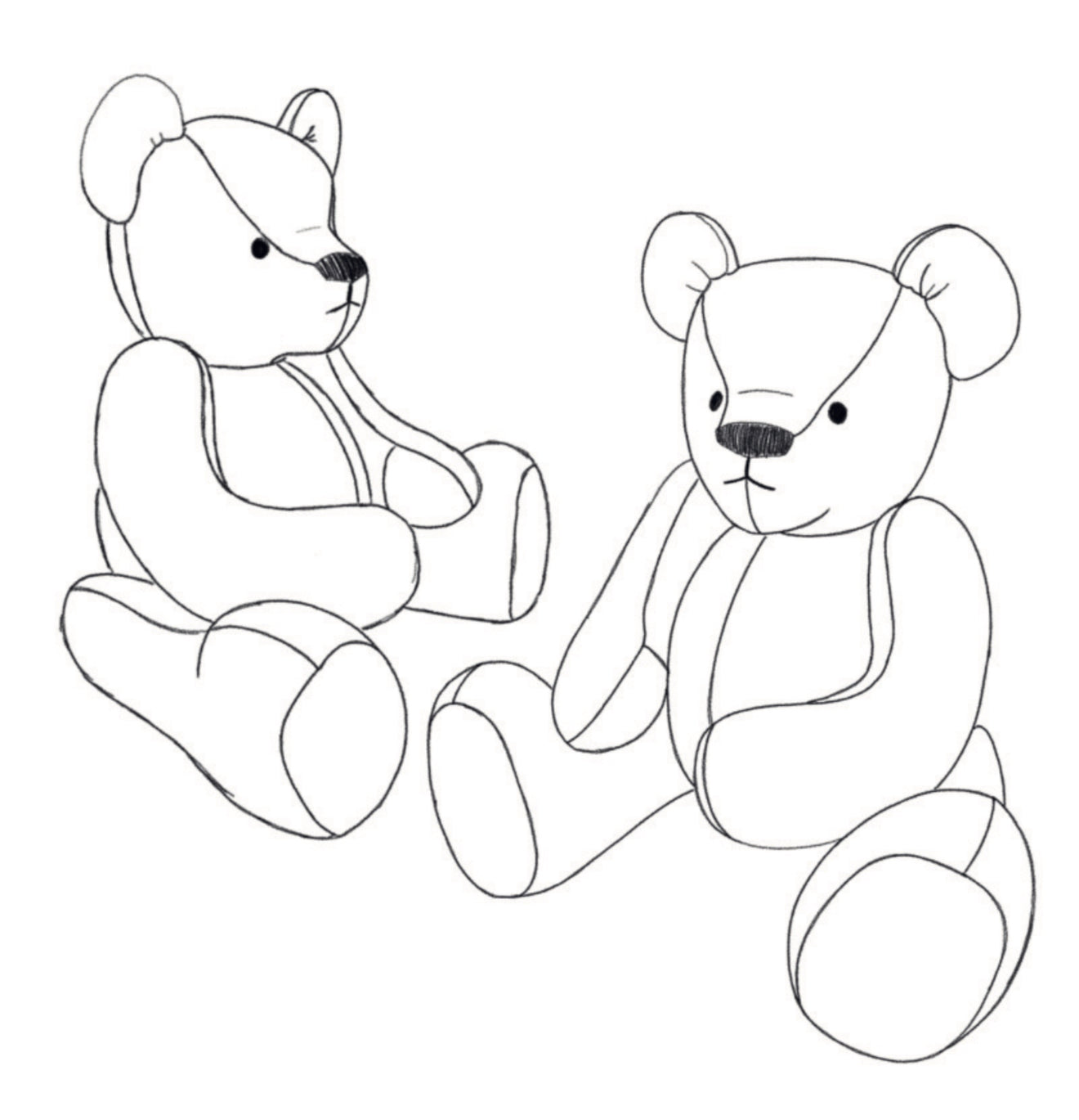 Personalised Keepsake Joined Bear with Movable Arms & Legs