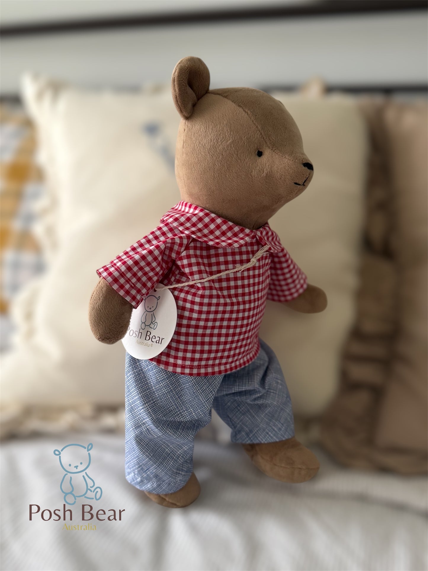 Handmade Teddy Bear with removable outfits / handmade in Australia