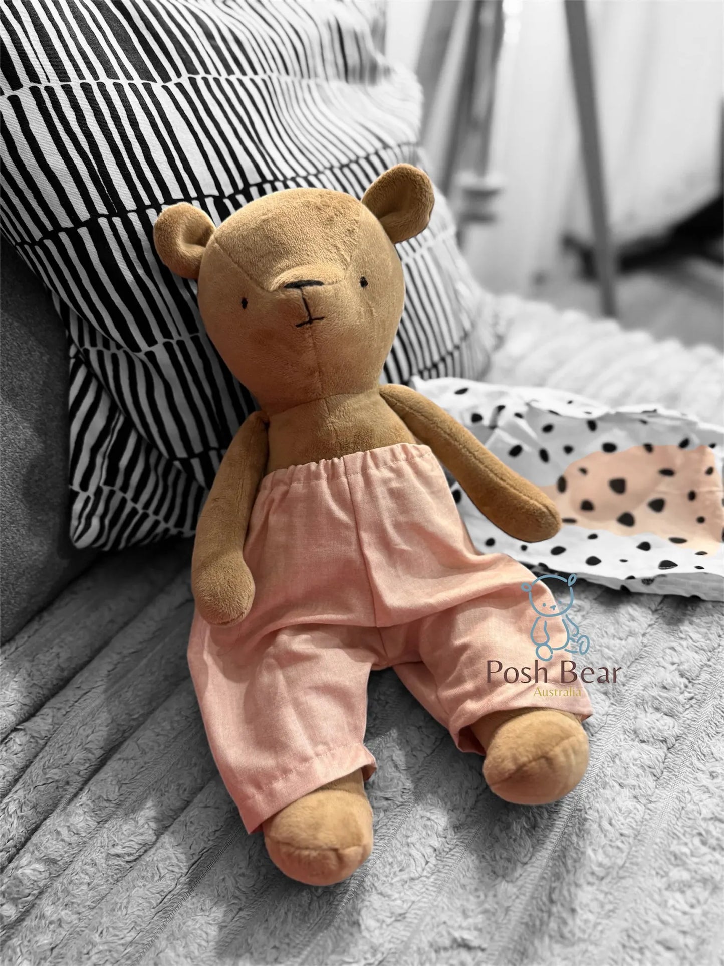 Handmade Teddy Bear with removable outfits / handmade in Australia