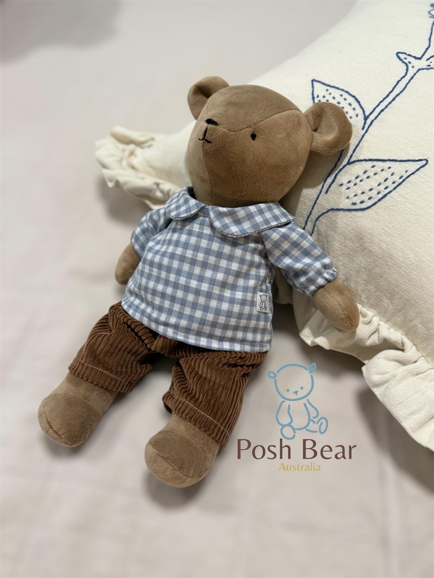 Handmade Teddy Bear with removable outfits / handmade in Australia