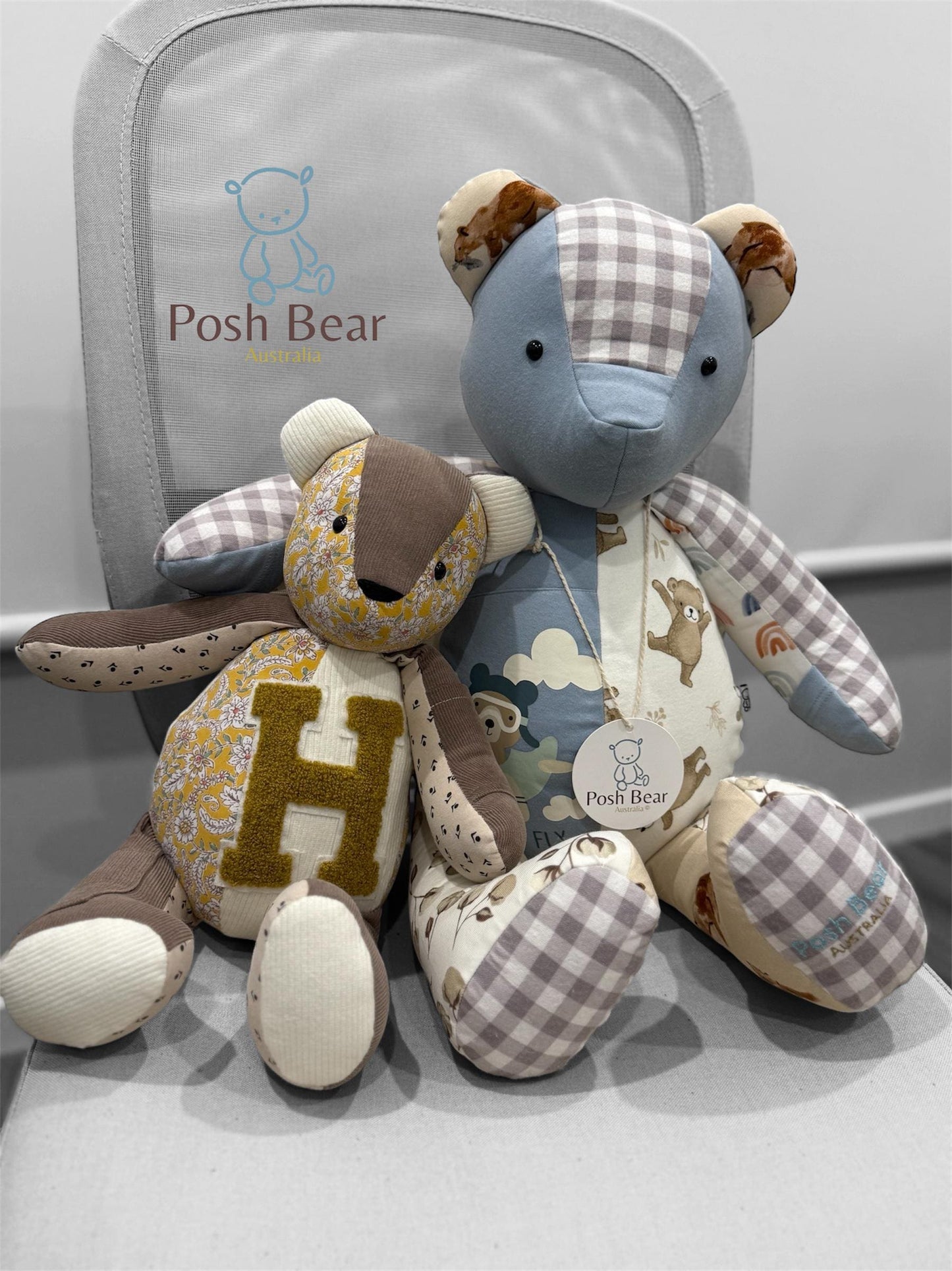 XL Keepsake Bear – 56 cm (22”)  with Hidden Zipper Pocket/ Personalised