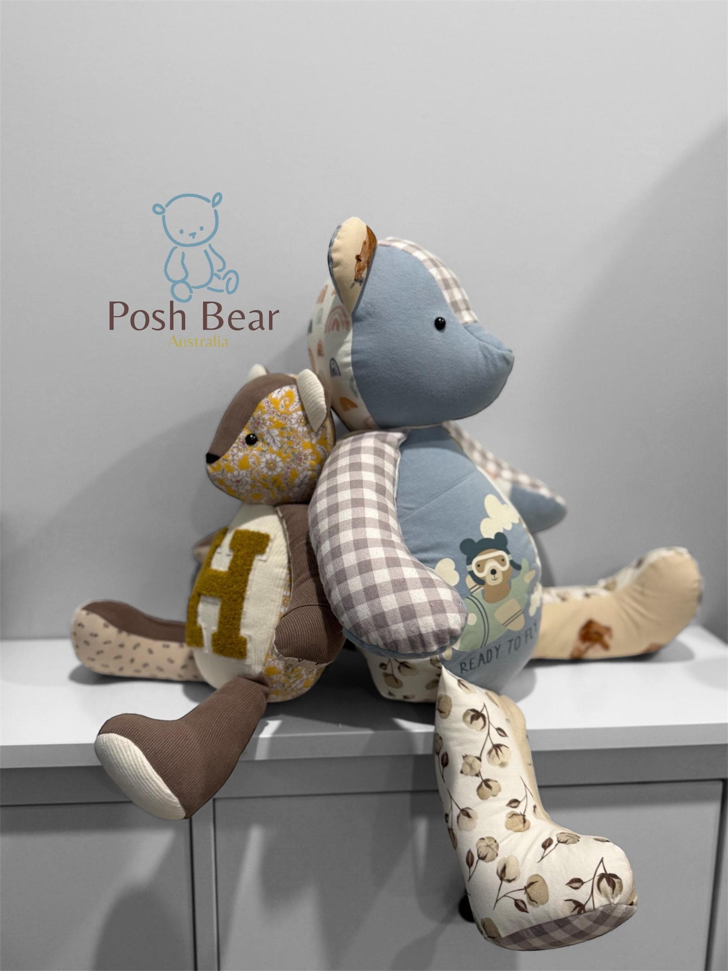 XL Keepsake Bear – 56 cm (22”)  with Hidden Zipper Pocket/ Personalised