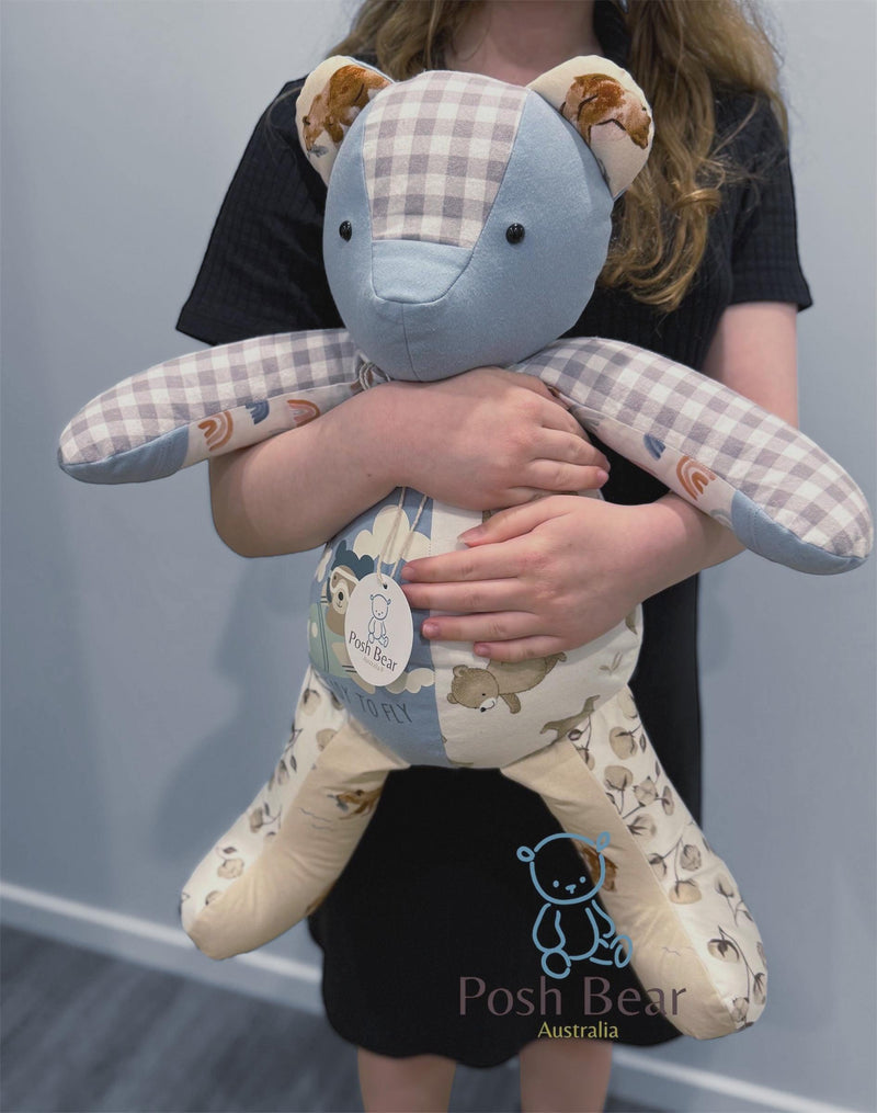 XL Keepsake Bear – 56 cm (22”)  with Hidden Zipper Pocket/ Personalised