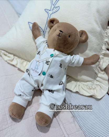 Handmade Teddy Bear with removable outfits / handmade in Australia