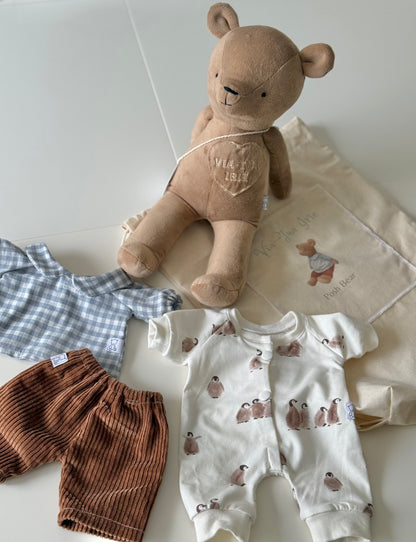Handmade Teddy Bear with removable outfits / handmade in Australia