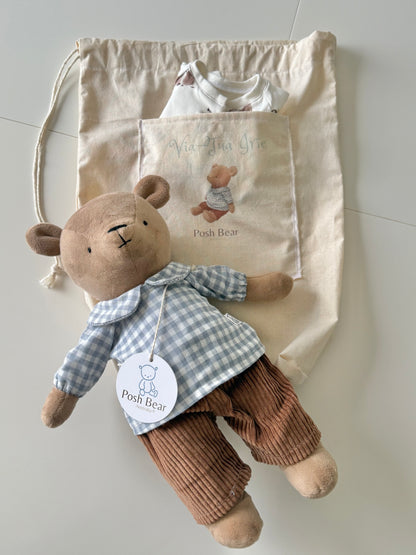 Handmade Teddy Bear with removable outfits / handmade in Australia
