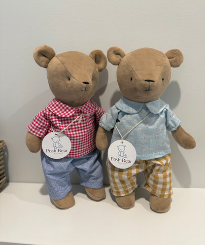 Handmade Teddy Bear with removable outfits / handmade in Australia