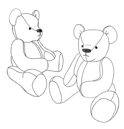 Personalised Keepsake Joined Bear with Movable Arms & Legs