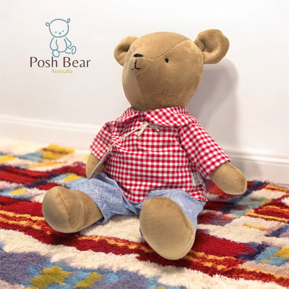 Handmade Teddy Bear with removable outfits / handmade in Australia