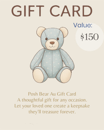 Gift Voucher- Posh Bear Keepsake