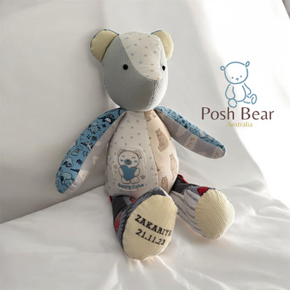 XL Keepsake Bear – 56 cm (22”)  with Hidden Zipper Pocket/ Personalised