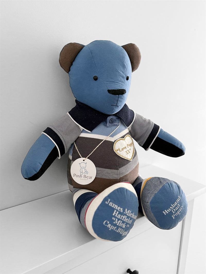 XL Keepsake Bear – 56 cm (22”)  with Hidden Zipper Pocket/ Personalised