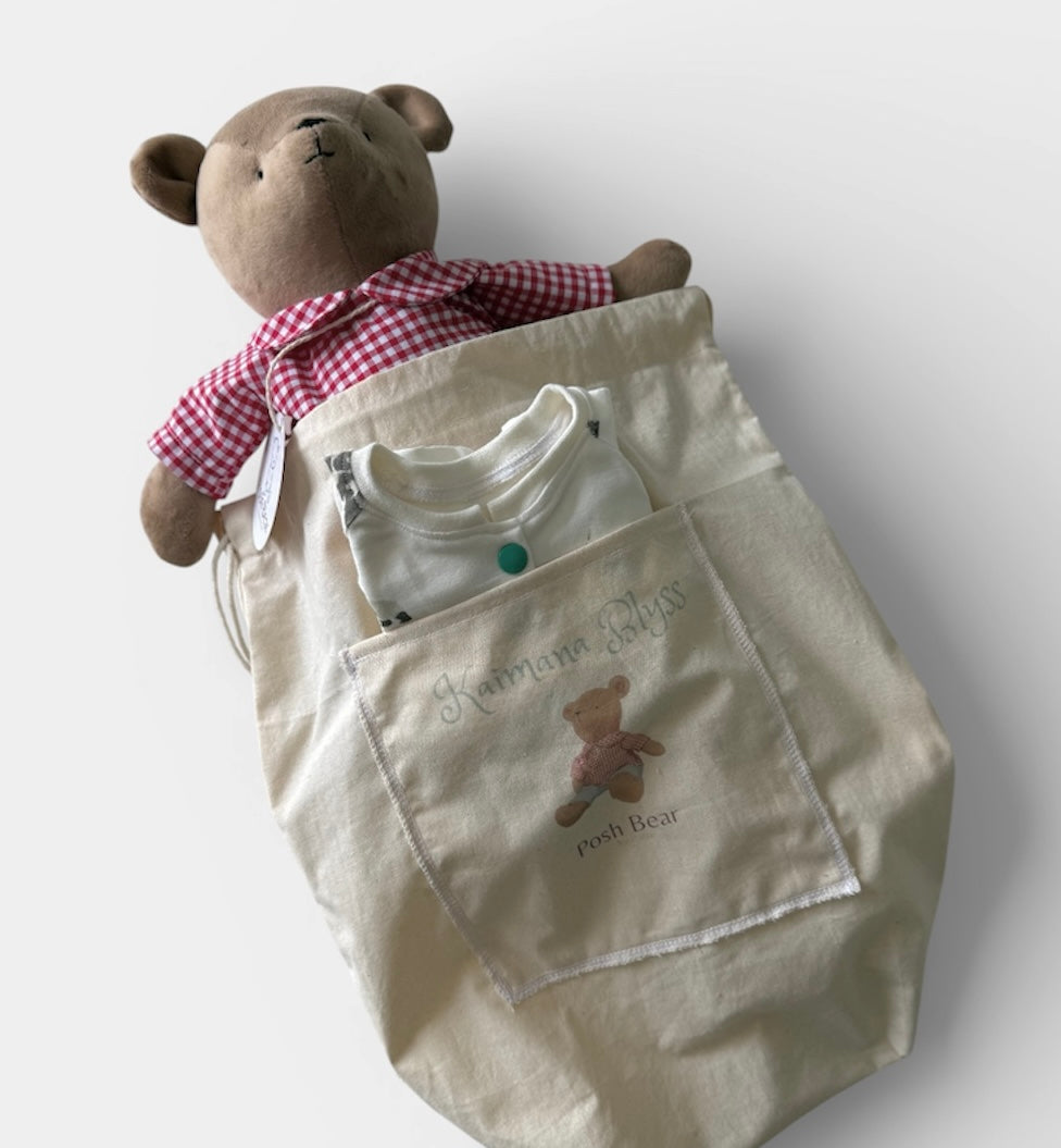 Handmade Teddy Bear with removable outfits / handmade in Australia