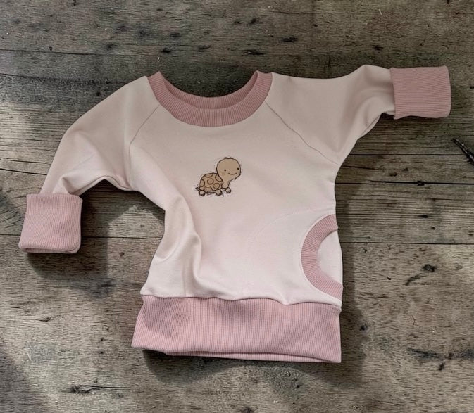 Handmade Organic Grow With Me Raglan Sweatshirt