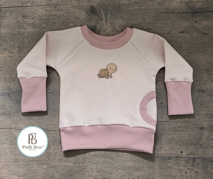 Handmade Organic Grow With Me Raglan Sweatshirt