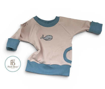 Handmade Organic Grow With Me Raglan Sweatshirt