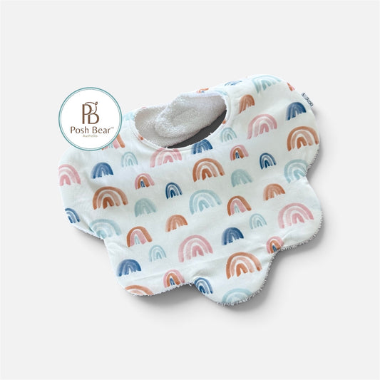 Handmade Scallop Dribble Bib – Boho Rainbows