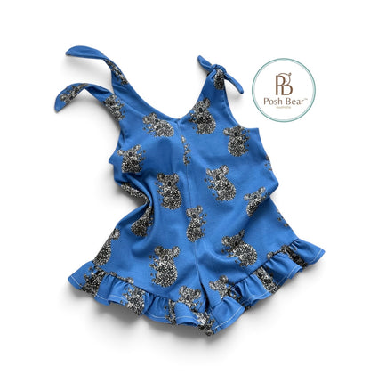 Adopt Snowy – Koala Tie-Up Short Romper & Plush Bunny Gift Set