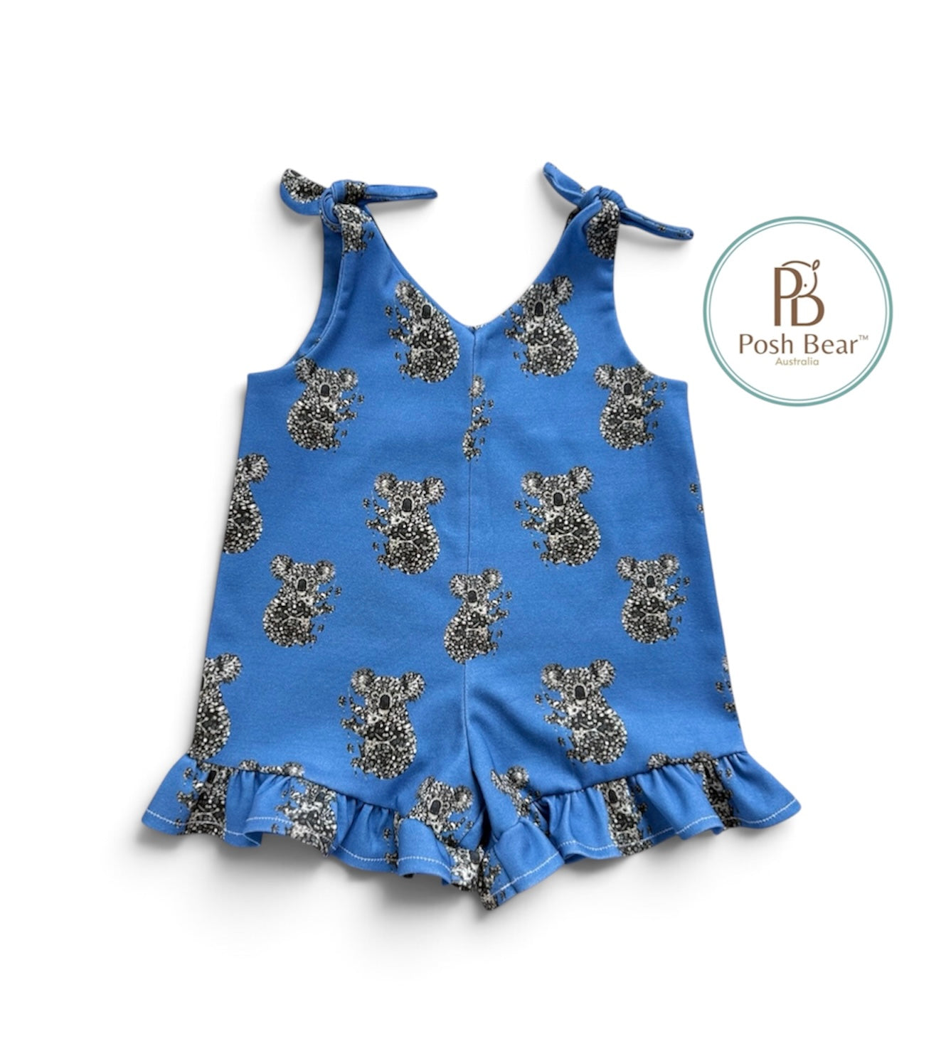 Adopt Snowy – Koala Tie-Up Short Romper & Plush Bunny Gift Set