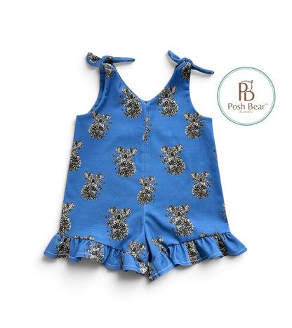 Adopt Snowy – Koala Tie-Up Short Romper & Plush Bunny Gift Set