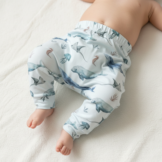 Baby legs v Deep Sea Life harem pants