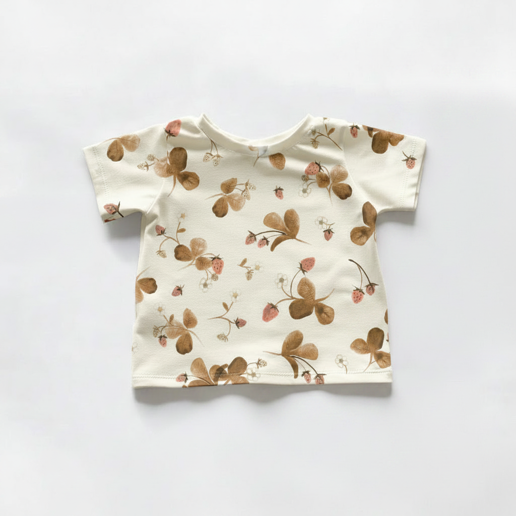 Baggy Tee jahodový – bez cedulky