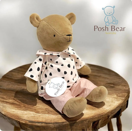 Handmade Teddy Bear with removable outfits / handmade in Australia