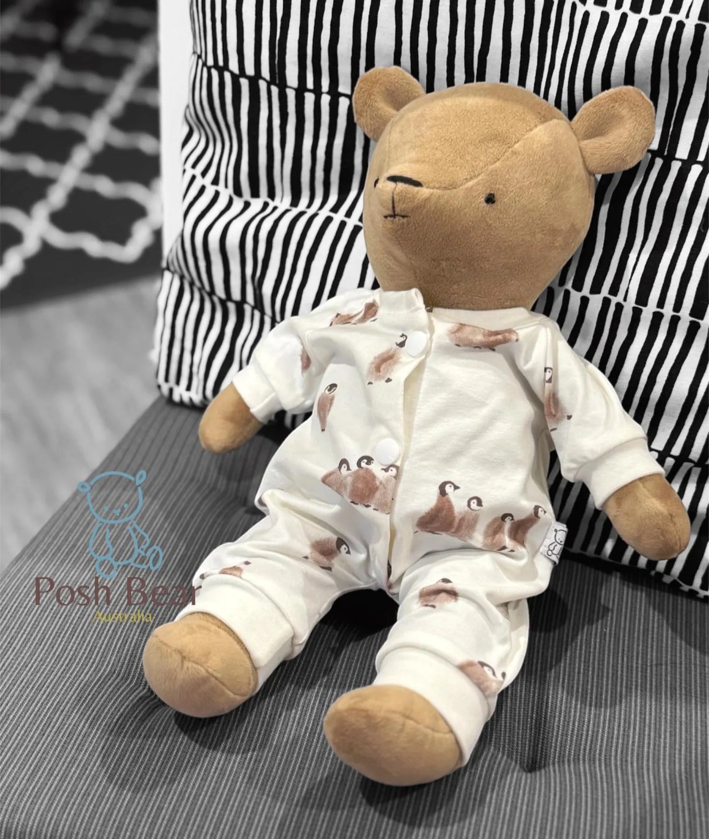 Handmade Teddy Bear with removable outfits / handmade in Australia