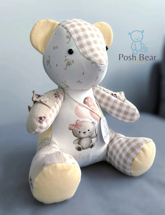 Personalised Keepsake Melody Bear with Movable Arms