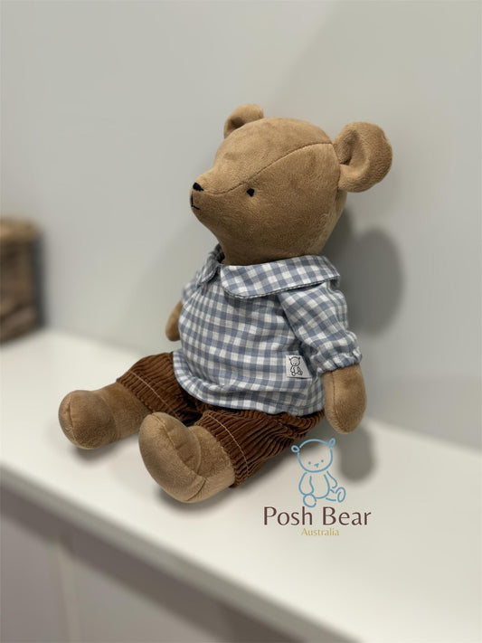 Handmade Teddy Bear with removable outfits / handmade in Australia