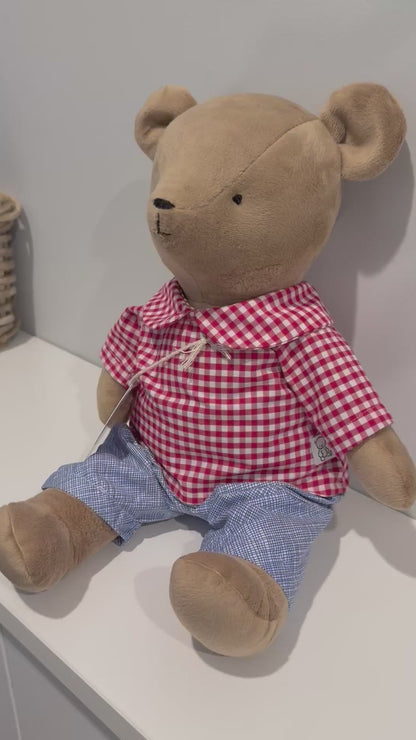Handmade Teddy Bear with removable outfits / handmade in Australia